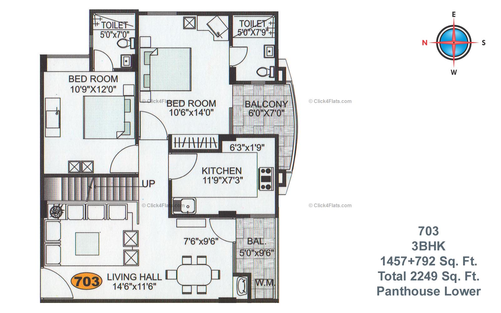 Emerald Akshita 3 BHK 