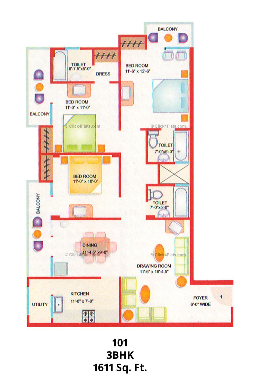 Apna Aangan 3 BHK 