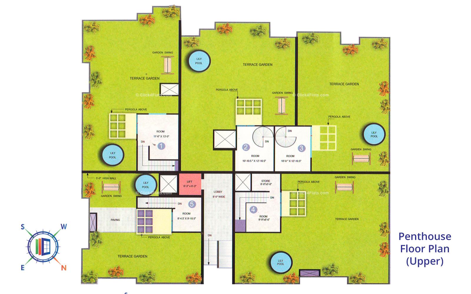 Apna Aangan Upper Penthouse Floor Plan