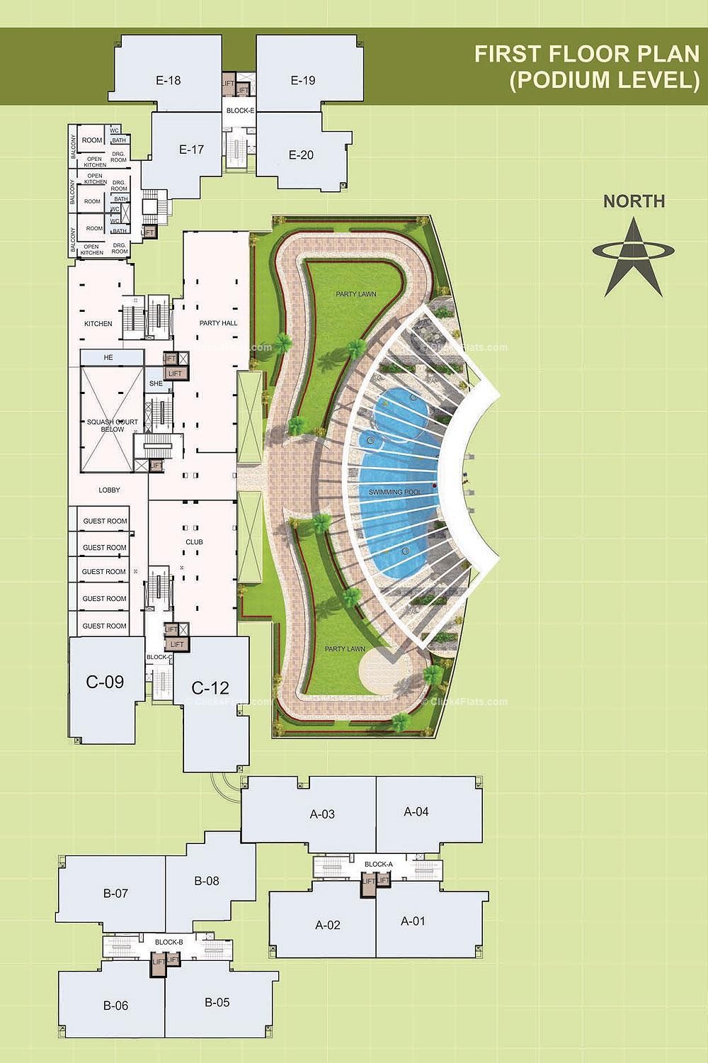 Amaltas Podium Level