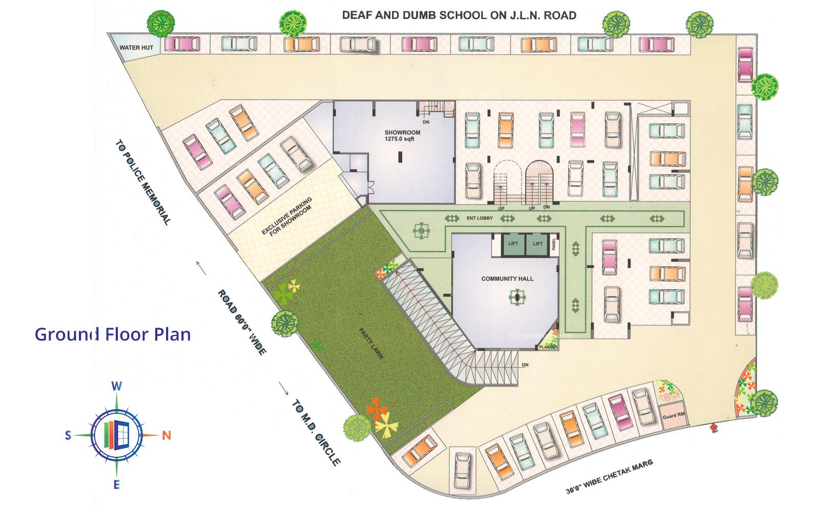 Ganpati Darshan Ground Floor Plan