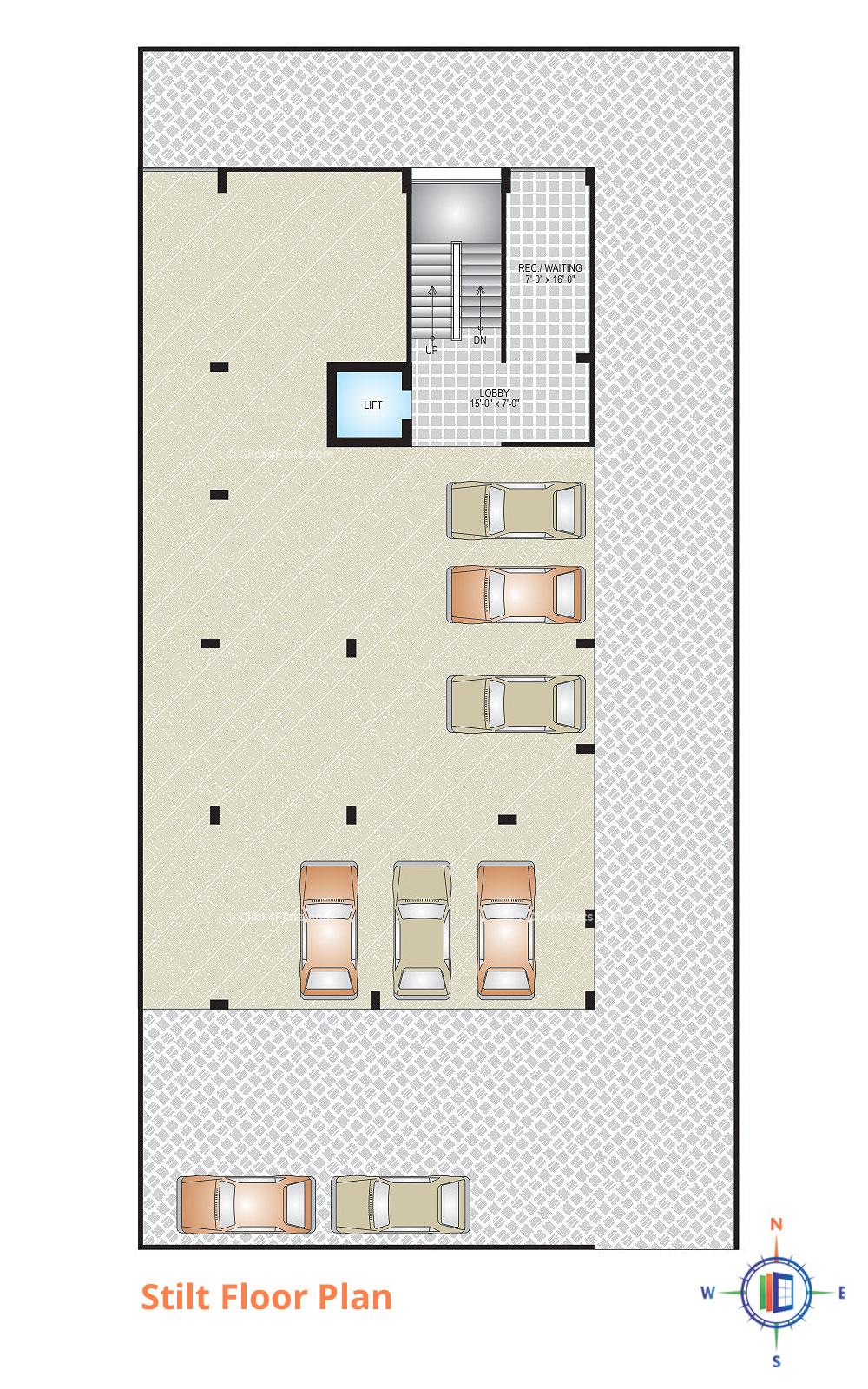 DS Residency Stilt Floor Plan