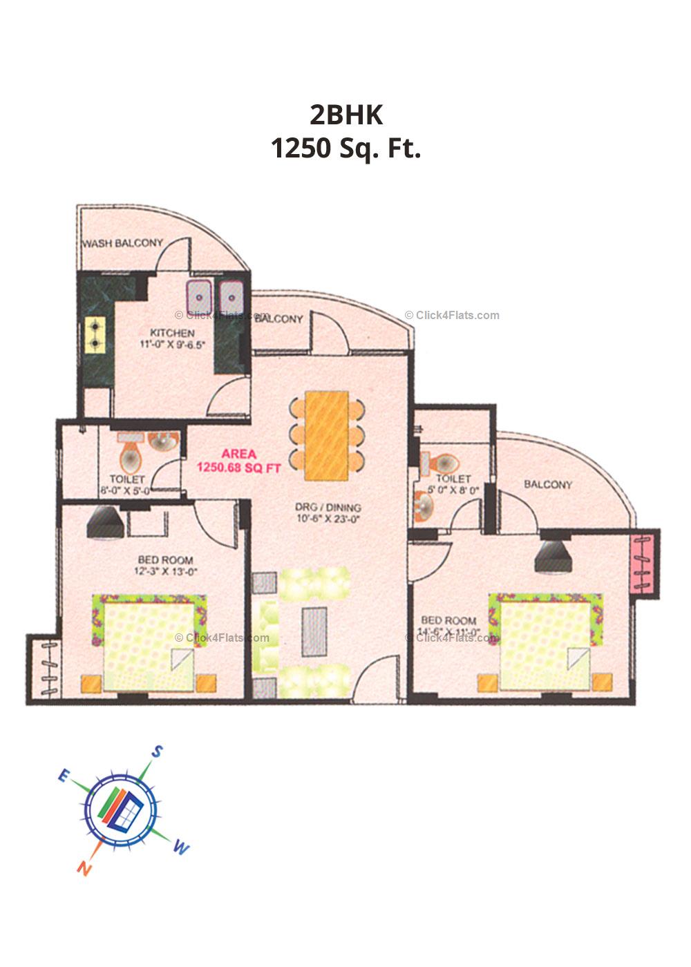 Deenbandhu Anukampa Residency 2 BHK 