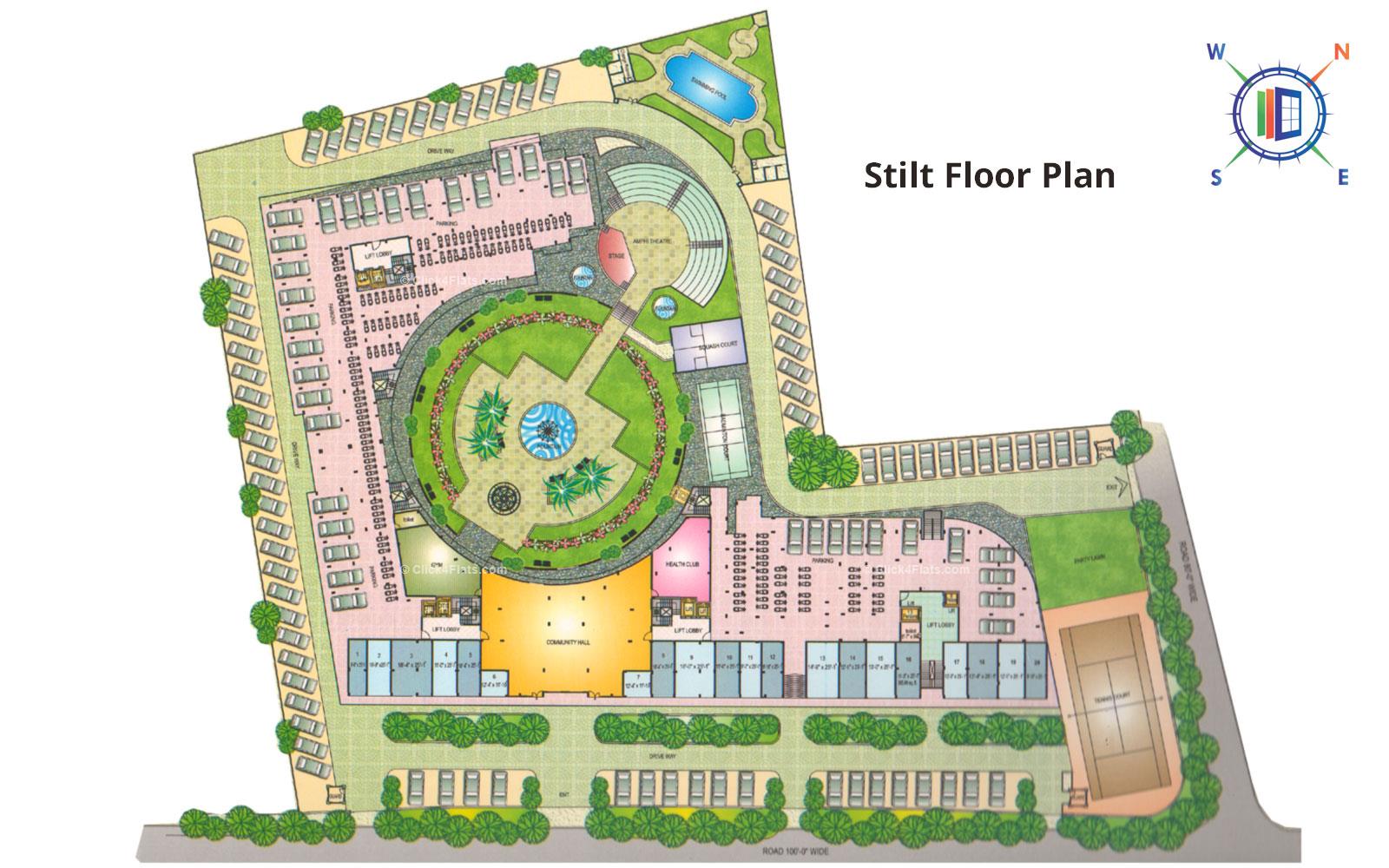 Balaji Majestic Heights Stilt Floor Plan