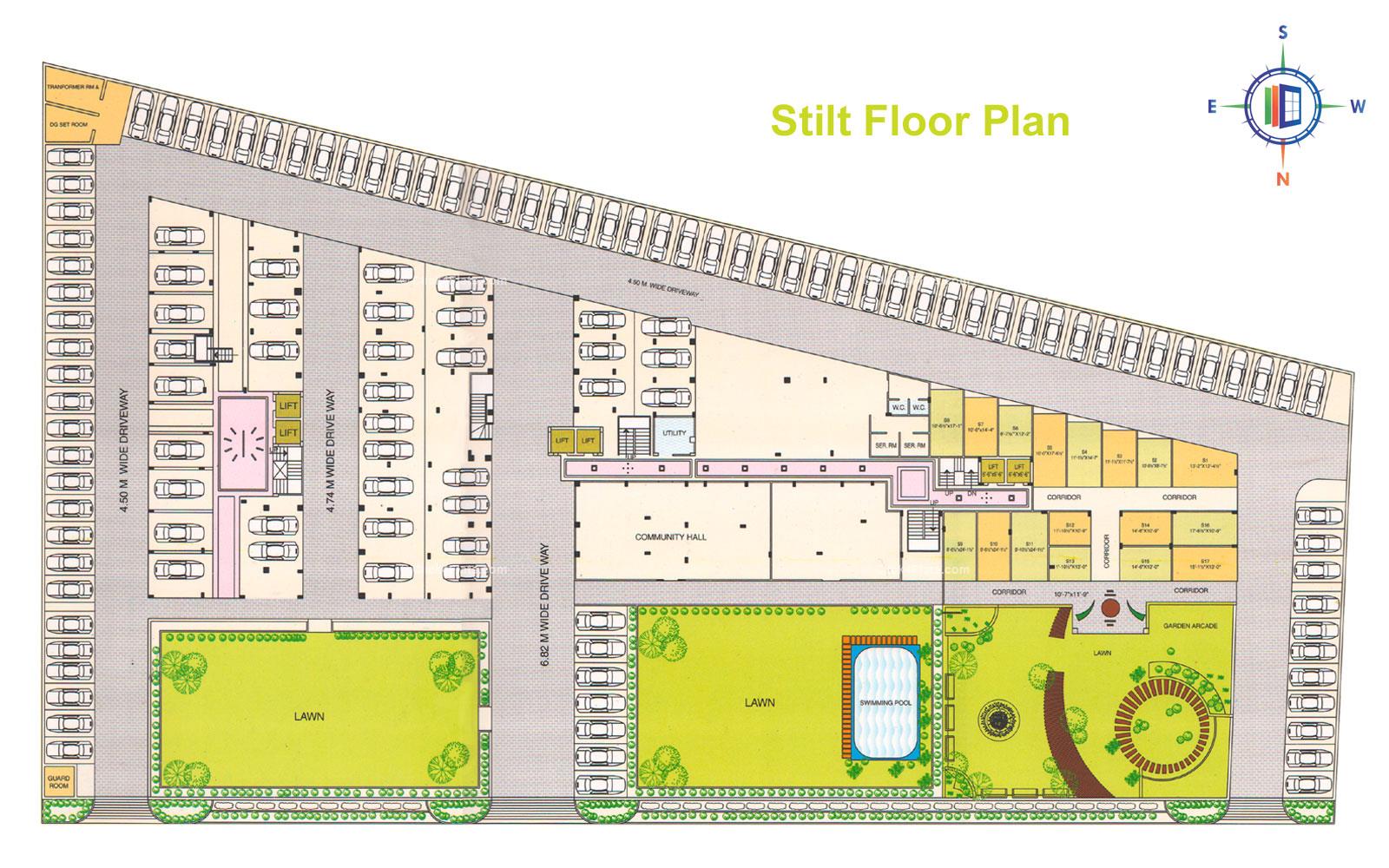 Balaji Tower 3 Stilt Floor Plan