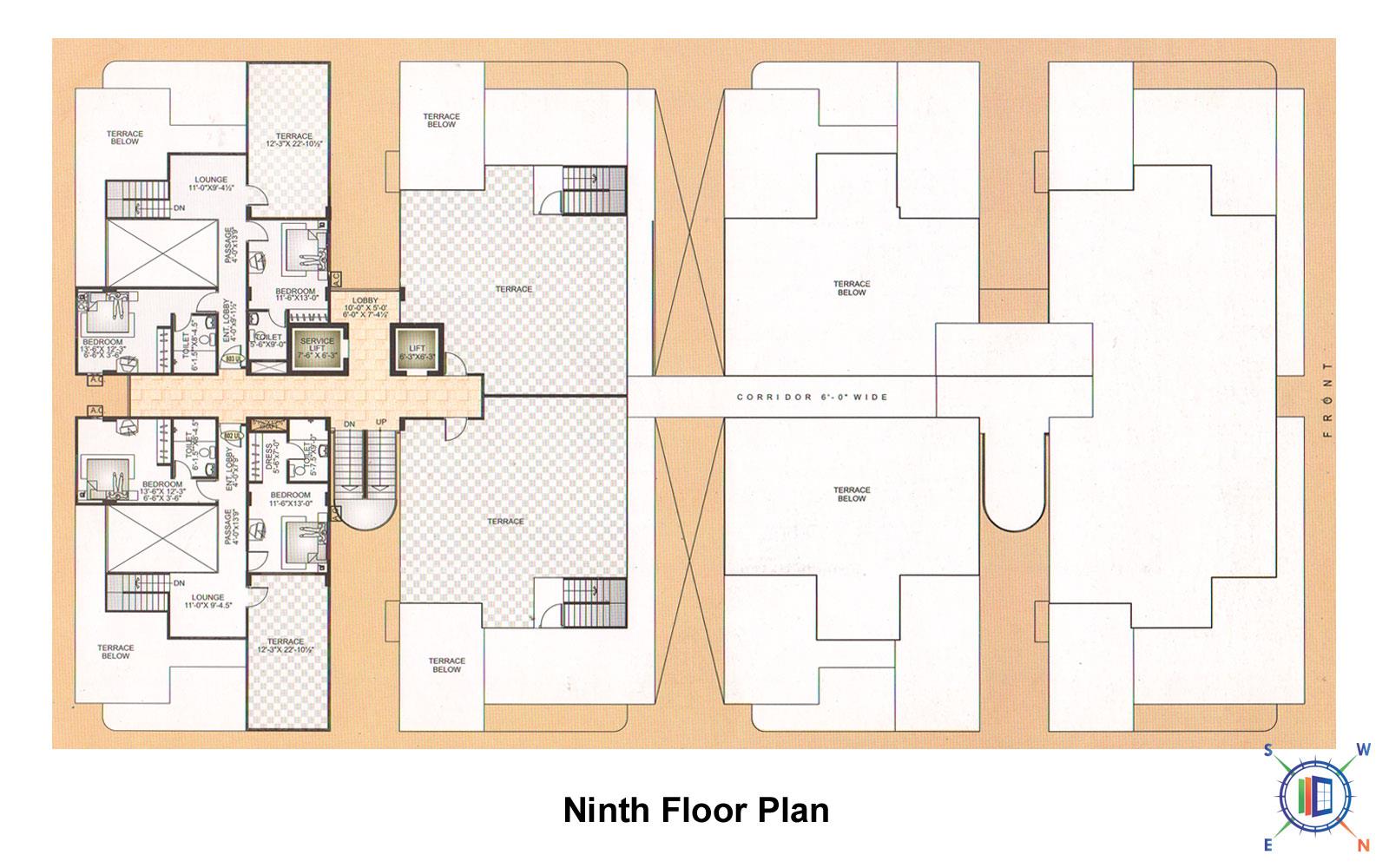 Athena Ninth Floor Plan