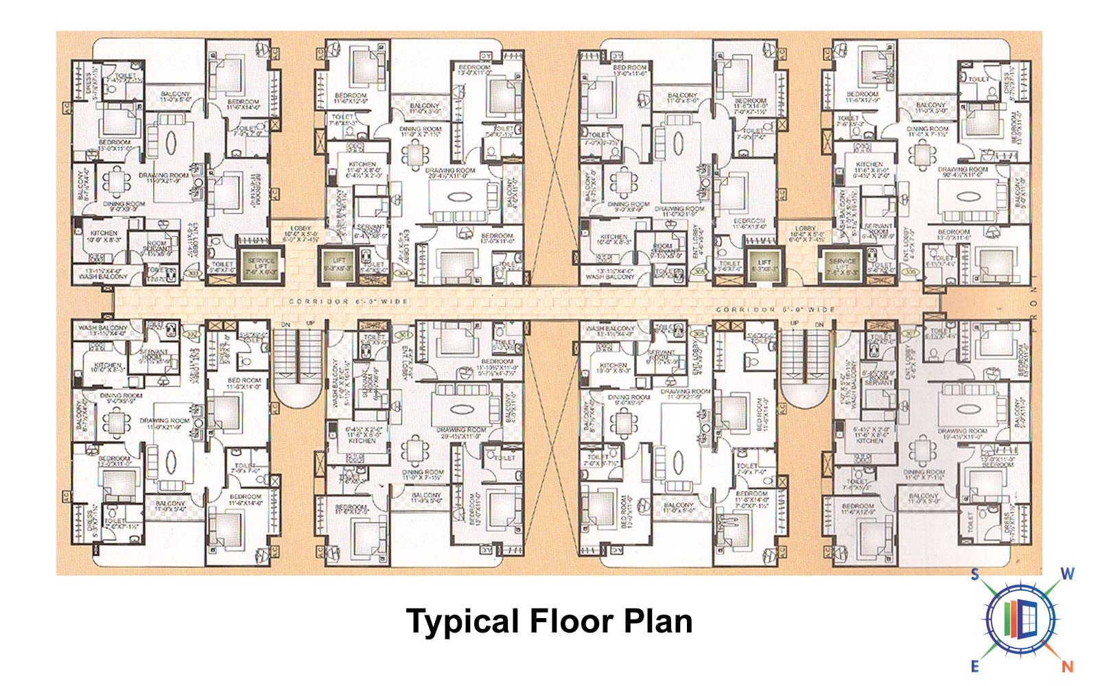 Athena Typical Floor Plan