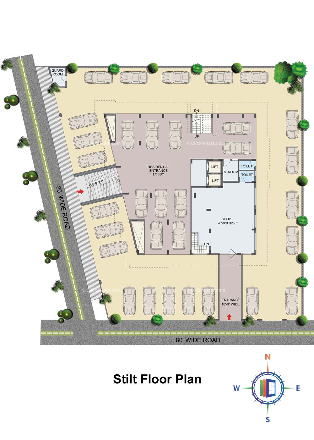 Paradise 9 Stilt Floor Plan