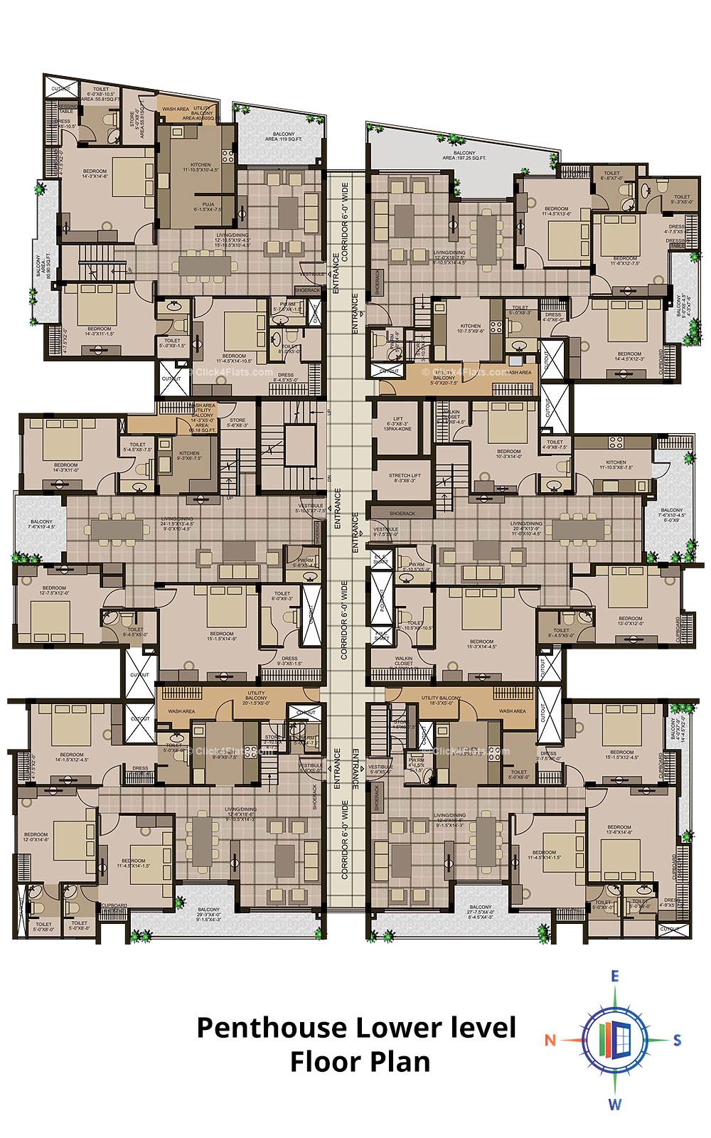 Mayfair Lower Penthouse Plan