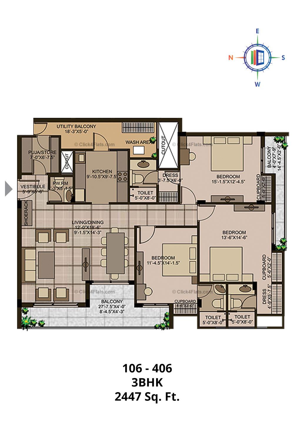 Mayfair 3 BHK 