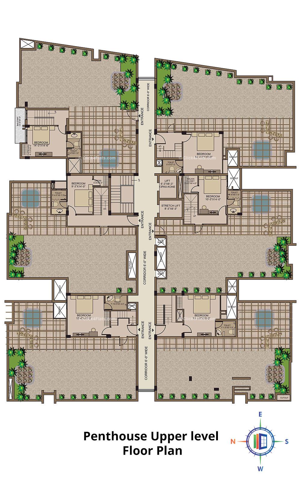 Mayfair Upper Penthouse Plan