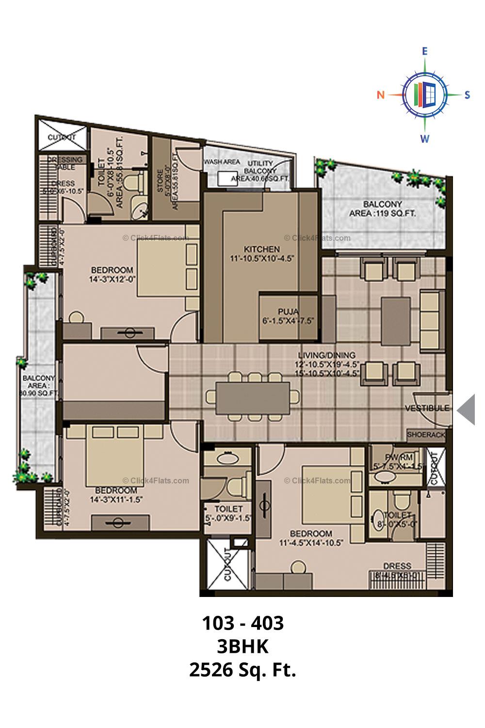 Mayfair 3 BHK 