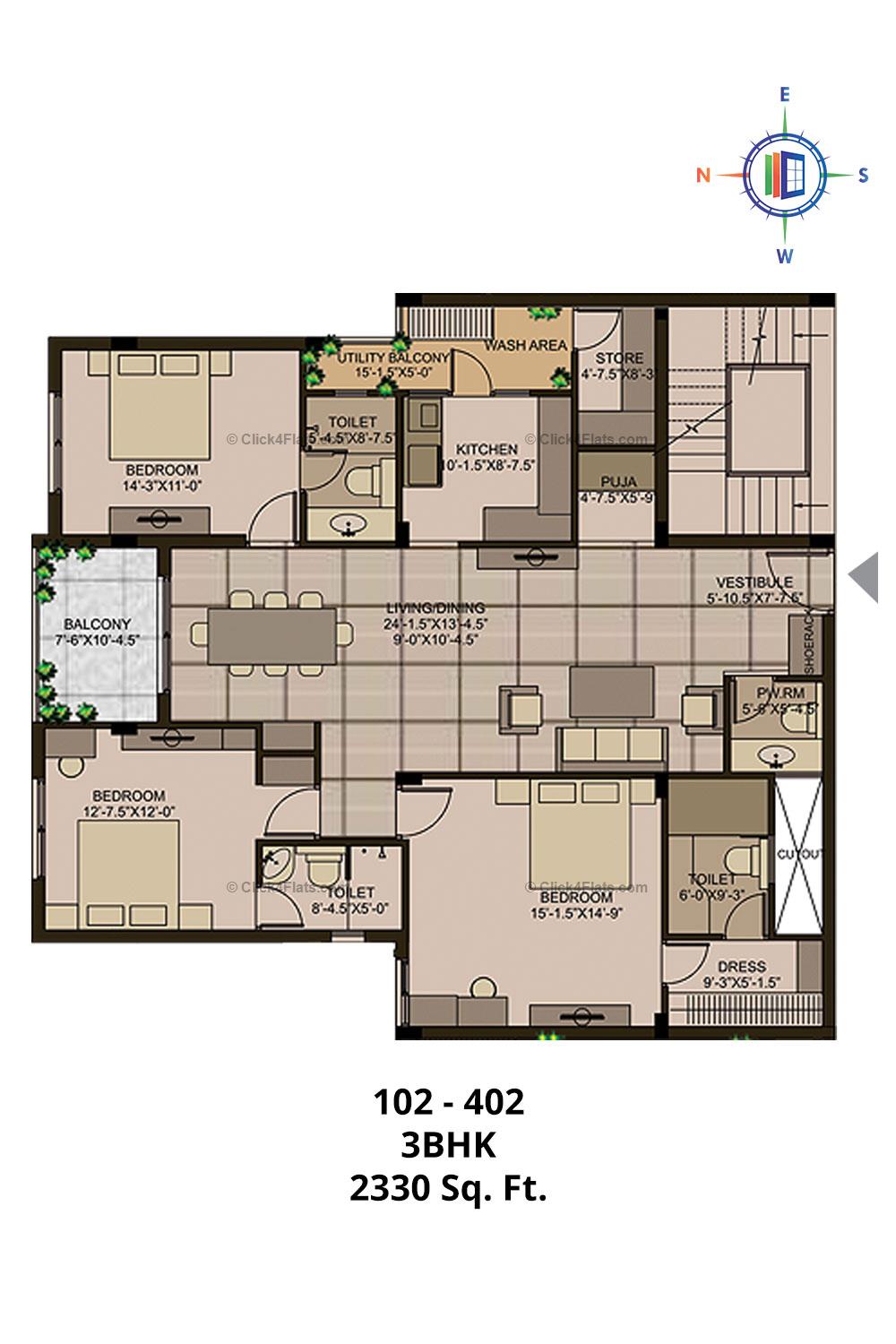 Mayfair 3 BHK 