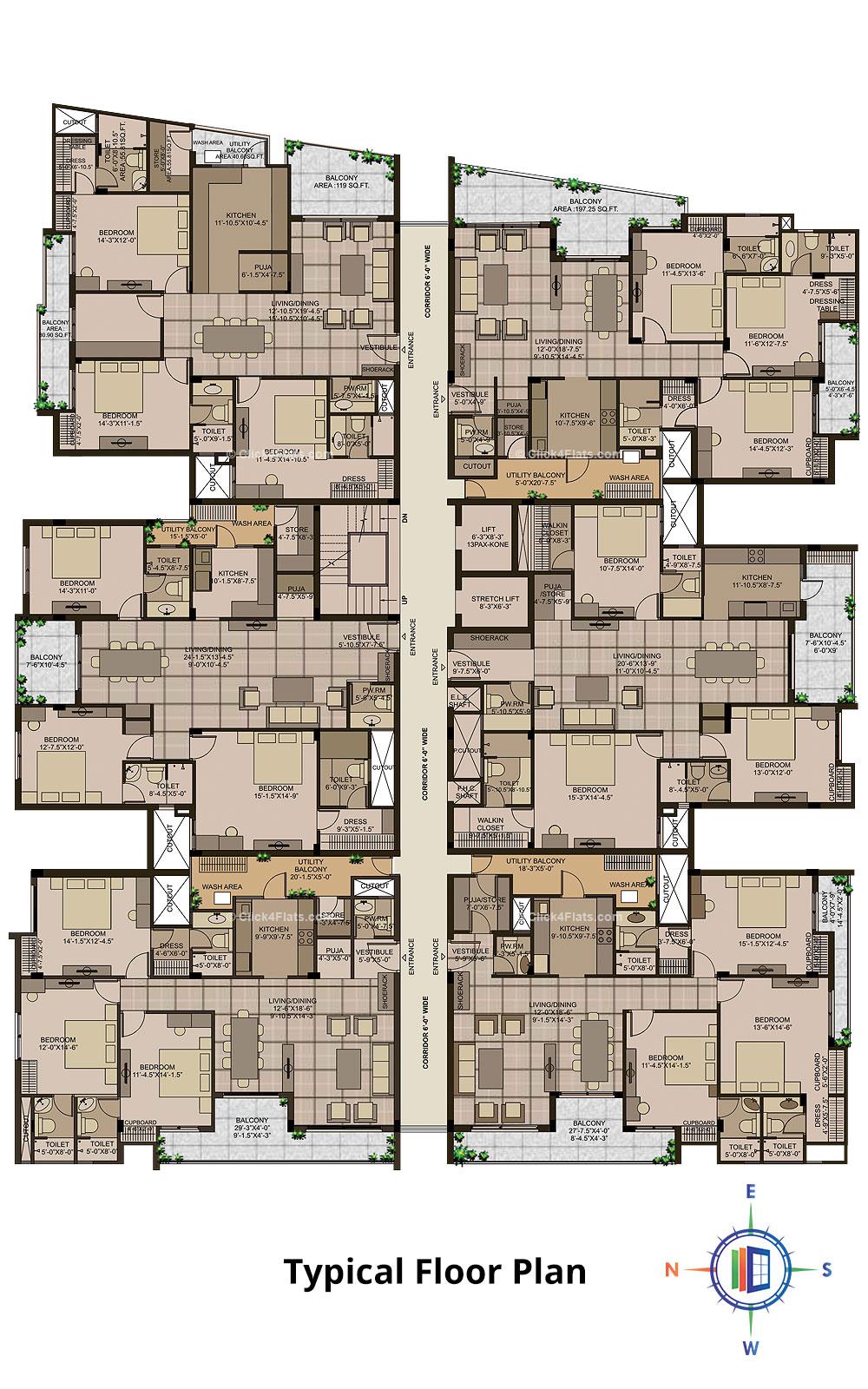 Mayfair Typical Floor Plan