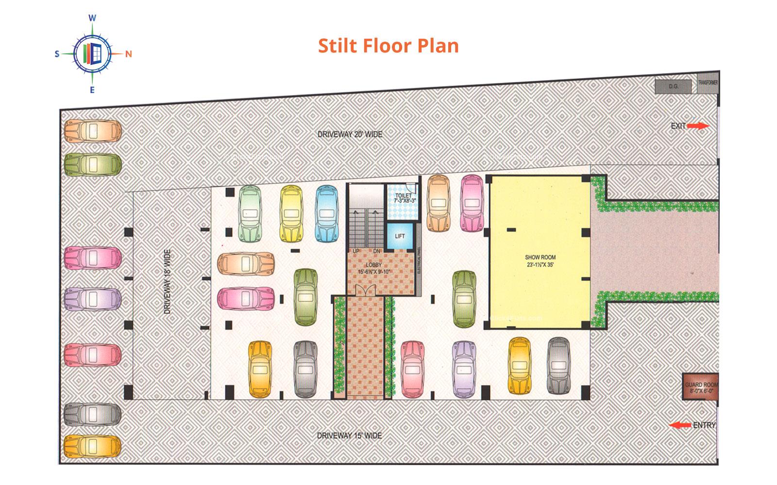 Nakshatra Pride Stilt Floor Plan