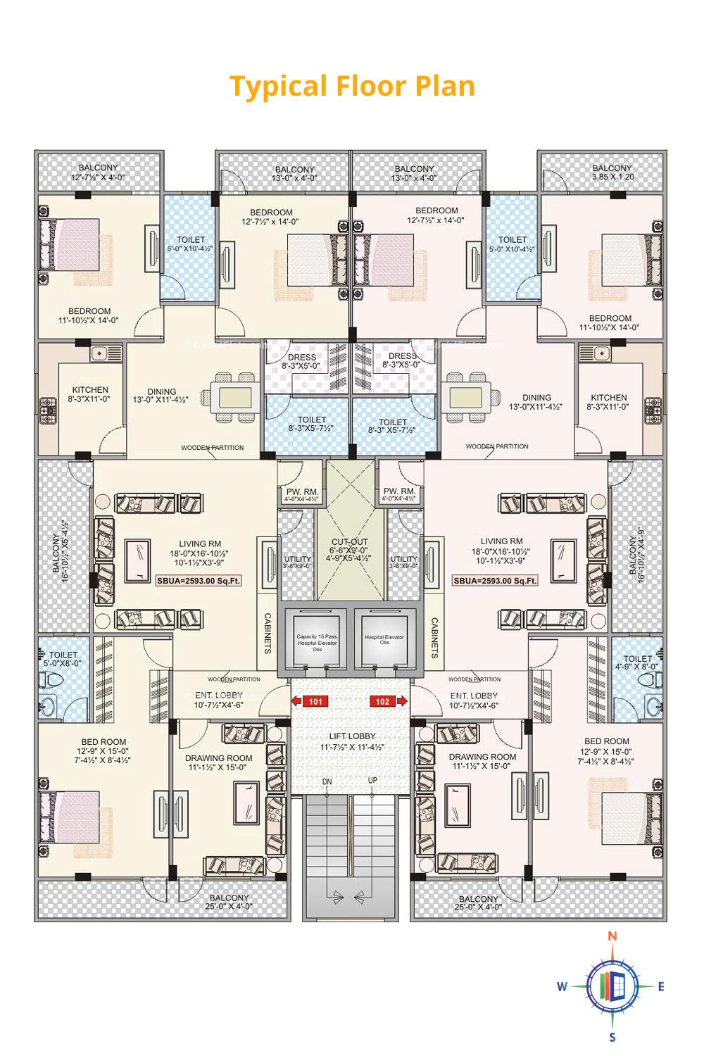 Pearl Palacia Typical Floor Plan