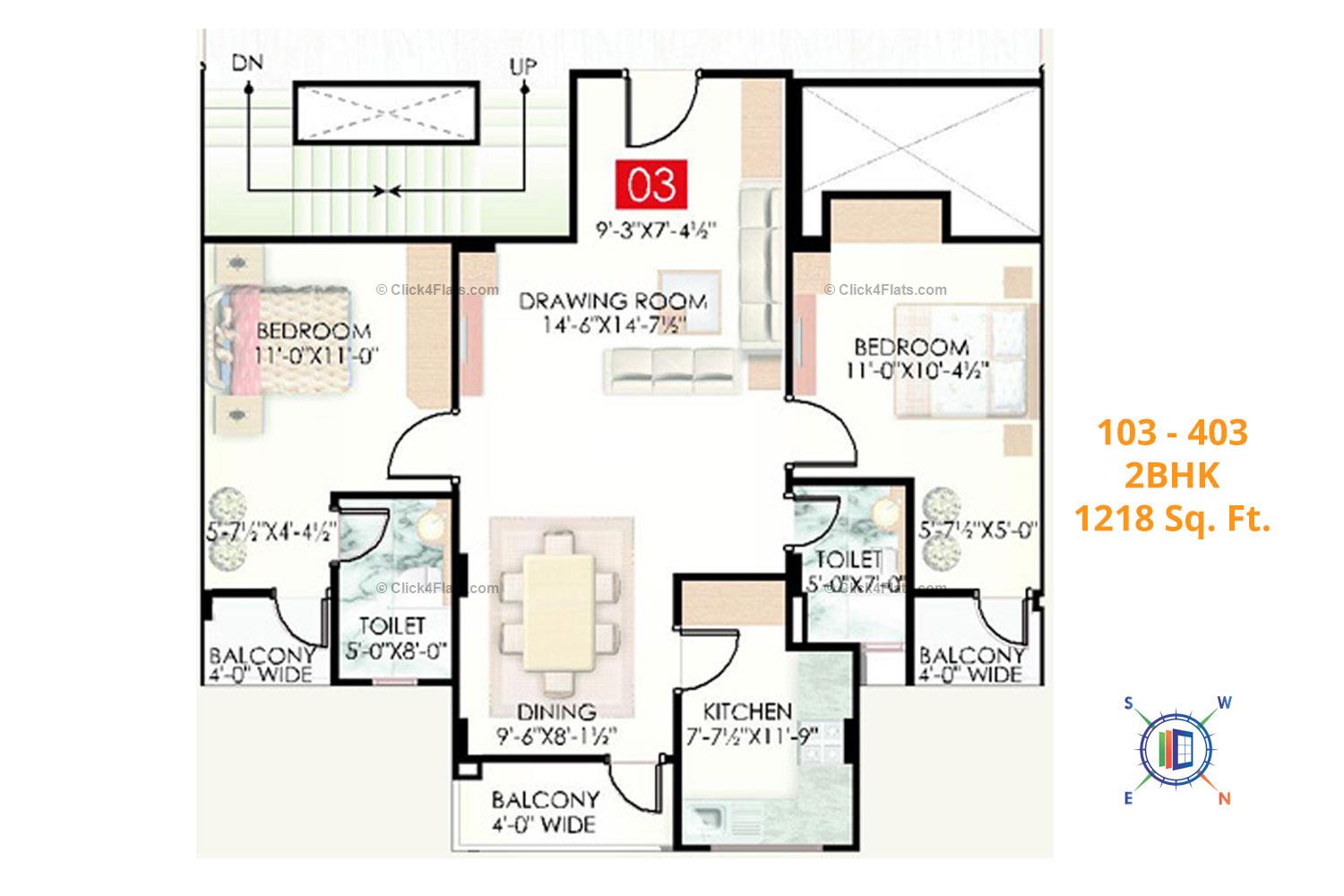 Siddha Regal 2 BHK 