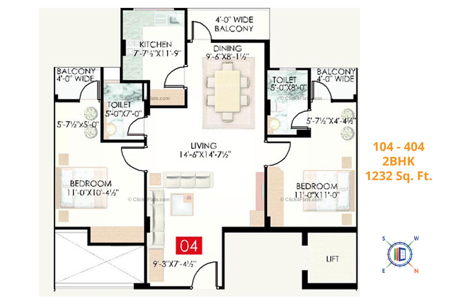 Siddha Regal 2 BHK 