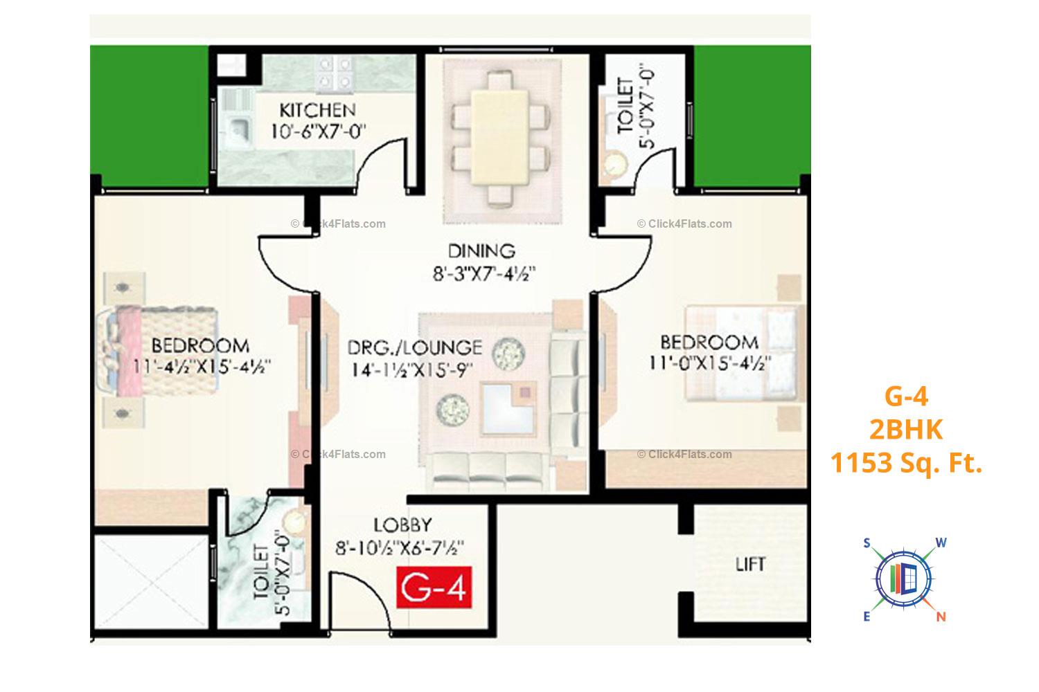 Siddha Regal 2 BHK 