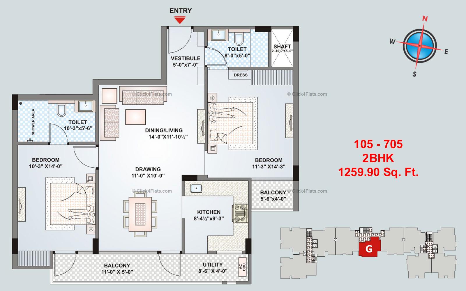 Felicity Emerald 2 BHK 