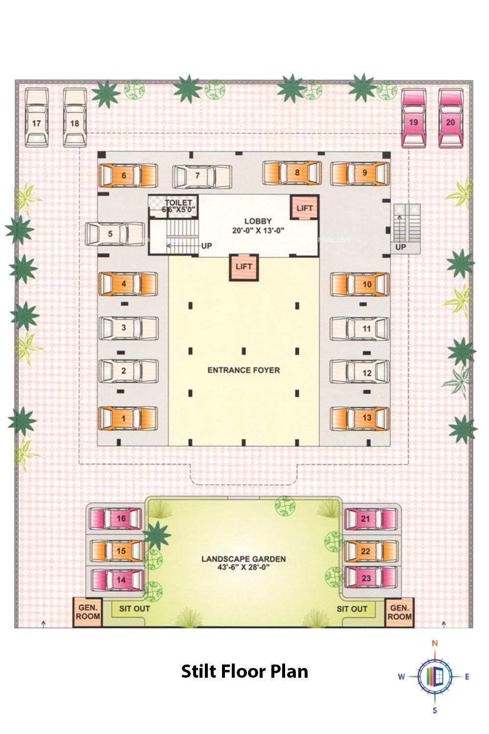 Pearl Medham Stilt Floor Plan