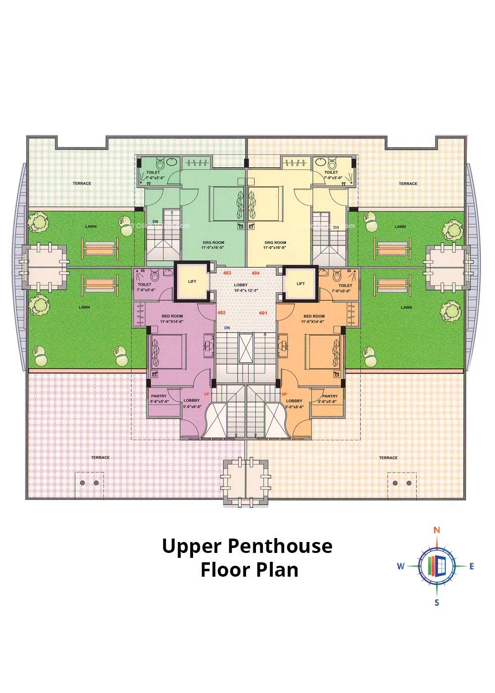 Pearl Premier Upper Penthouse Floor Plan