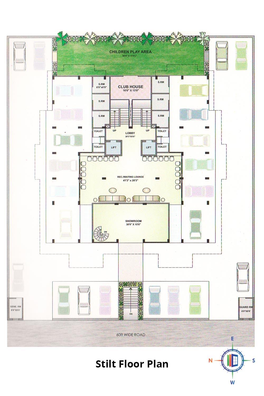 Pearl Passion Goverdhan Stilt Floor Plan