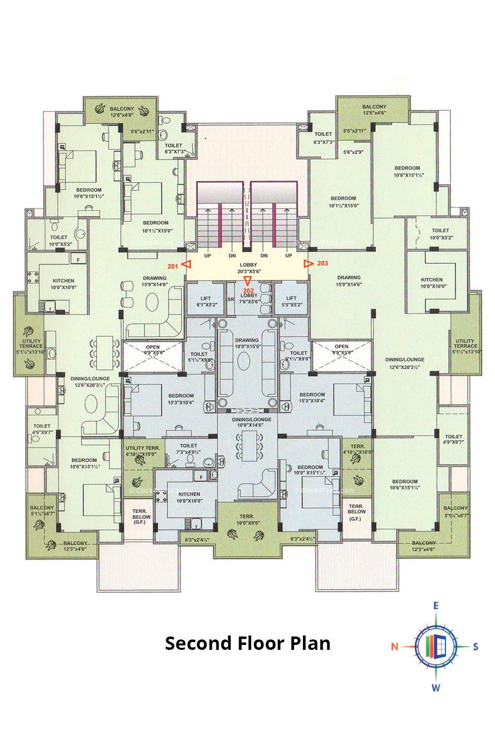 Pearl Passion Goverdhan Second Floor Plan