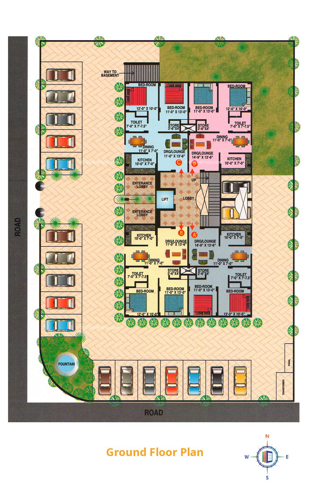 Golden Sapphire Ground Floor Plan