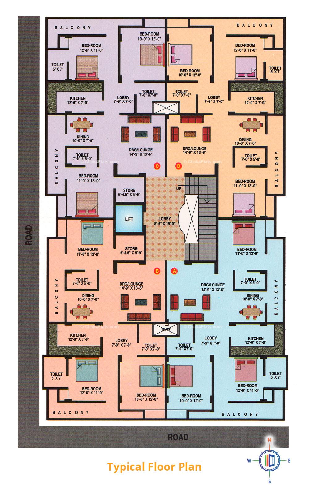 Golden Sapphire Typical Floor Plan