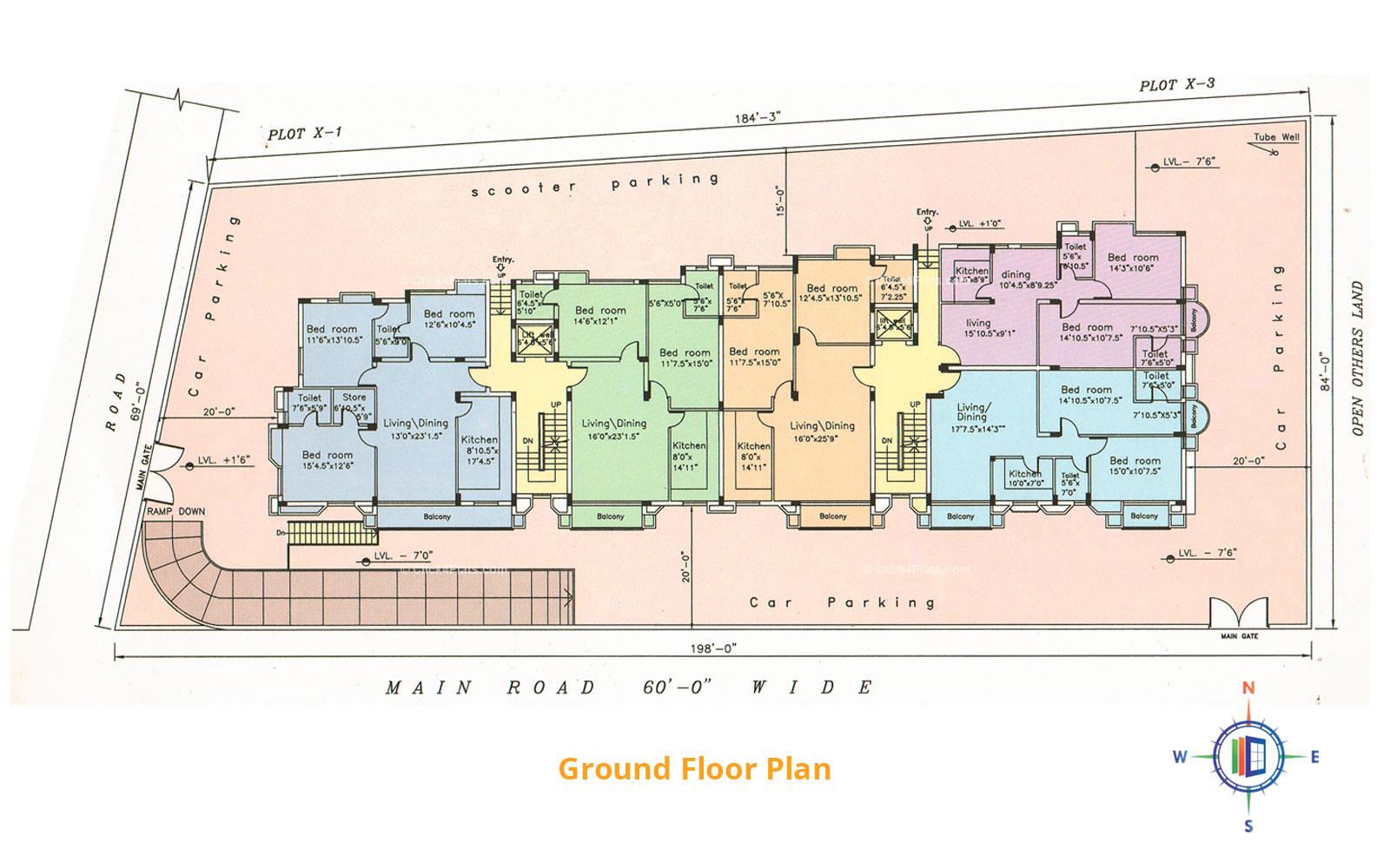 Amba Apartments Ground Floor Plan