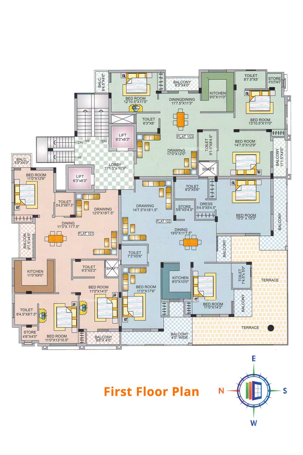 Royal Abode First Floor Plan