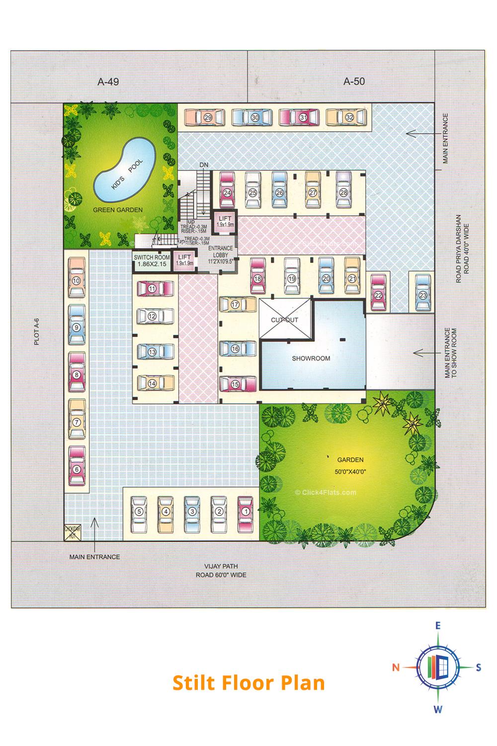 Royal Abode Stilt Floor Plan