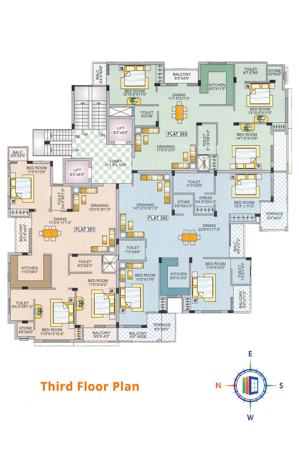 Royal Abode Third Floor Plan