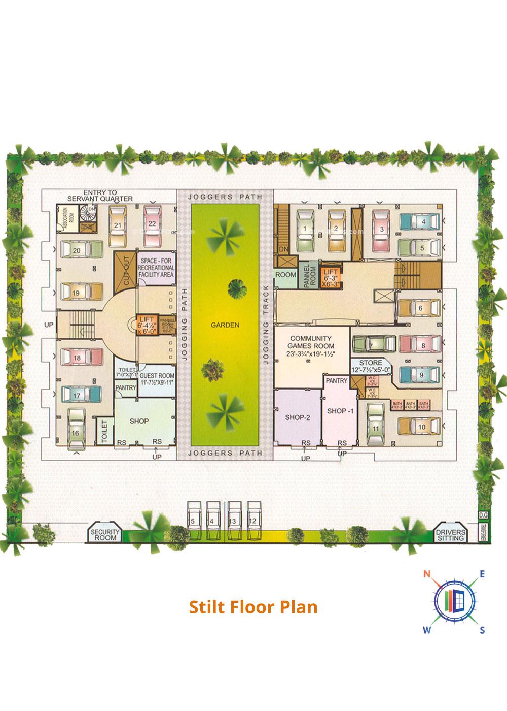 Sapphire Anand Stilt Floor Plan