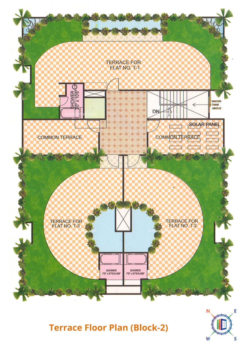 Sapphire Anand Terrace Floor Plan (Block-2)