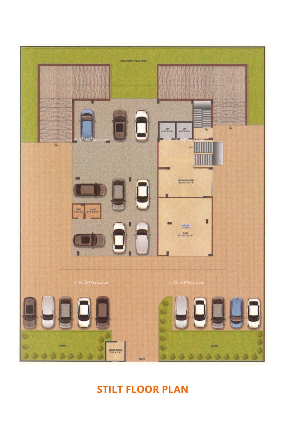 Govindam Pearl Legacy Stilt Floor Plan