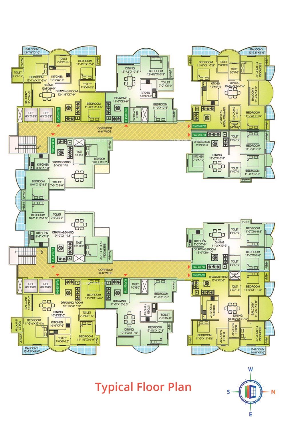 Heavens Garden Typical Floor Plan