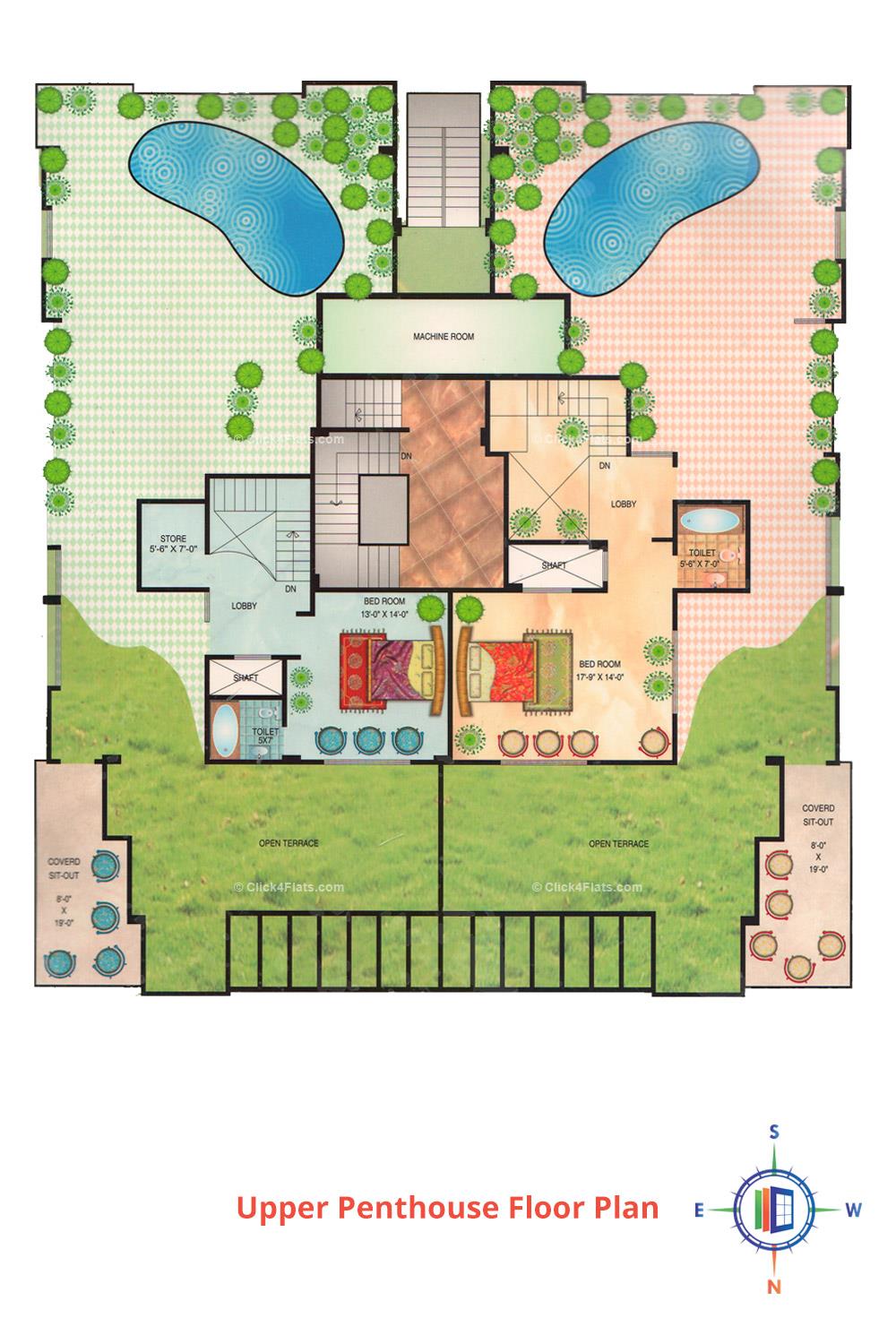 Golden Sunflower Upper Penthouse Floor Plan