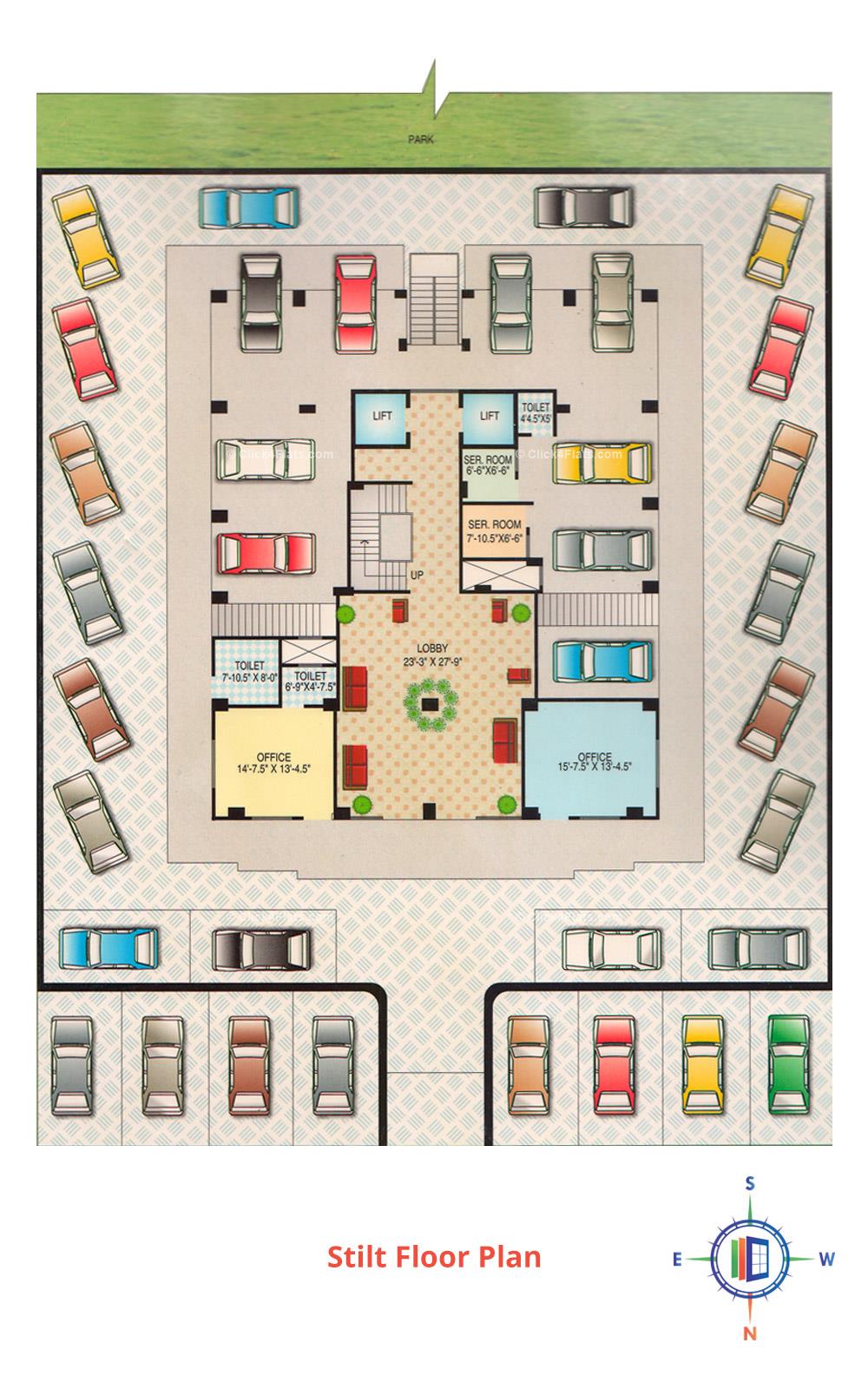 Golden Sunflower Stilt Floor Plan