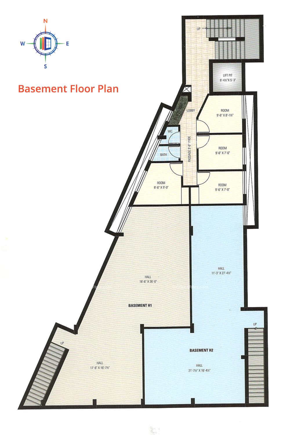 Pearl Basant Nilay Basement Floor Plan