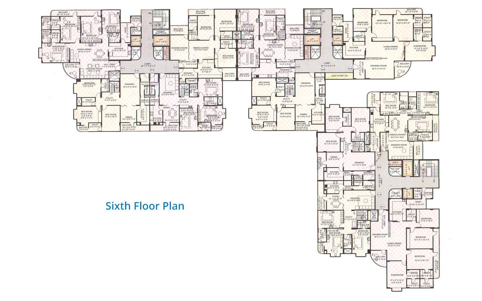 City Pulse Sixth Floor Plan