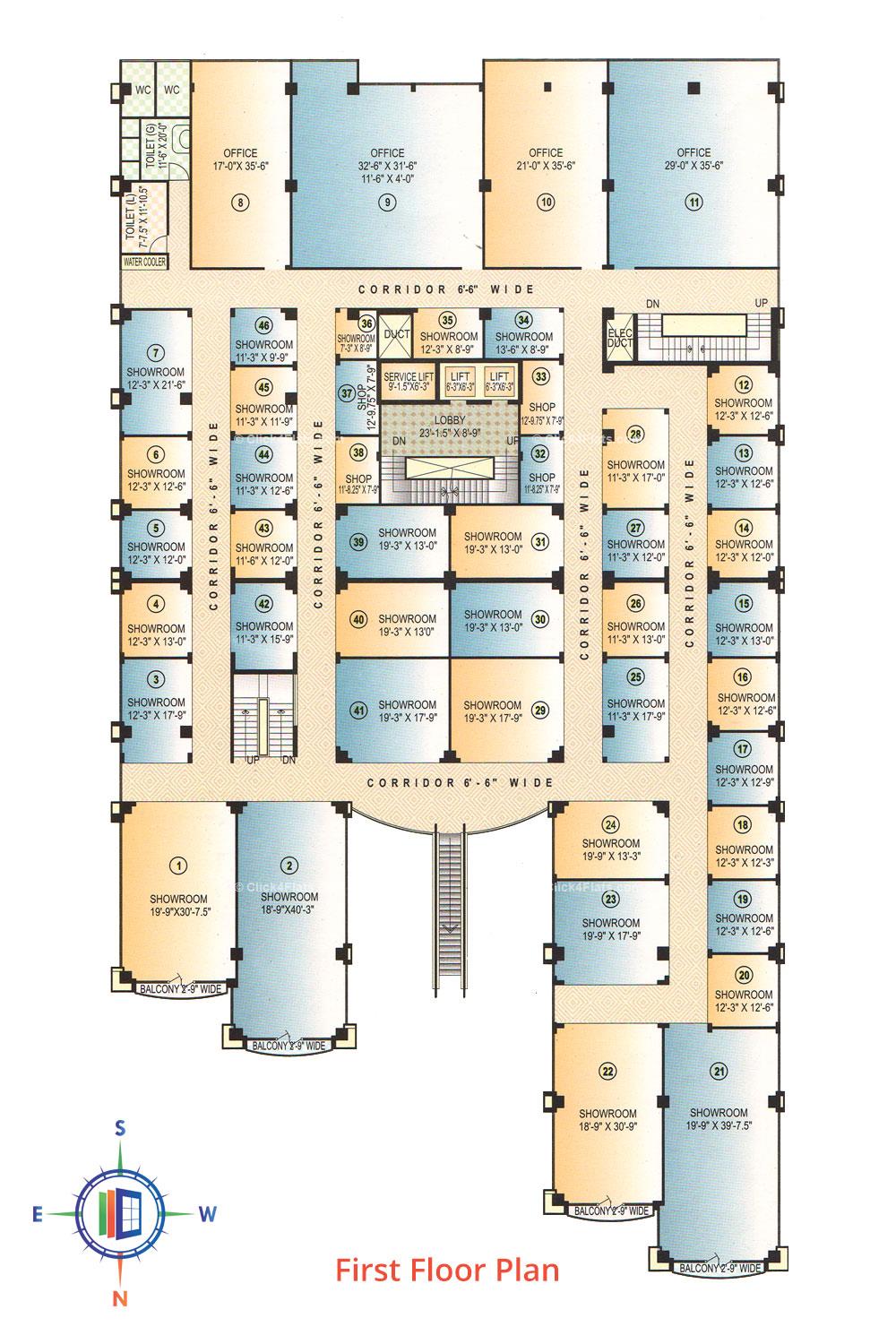 KK Tower First Floor Plan