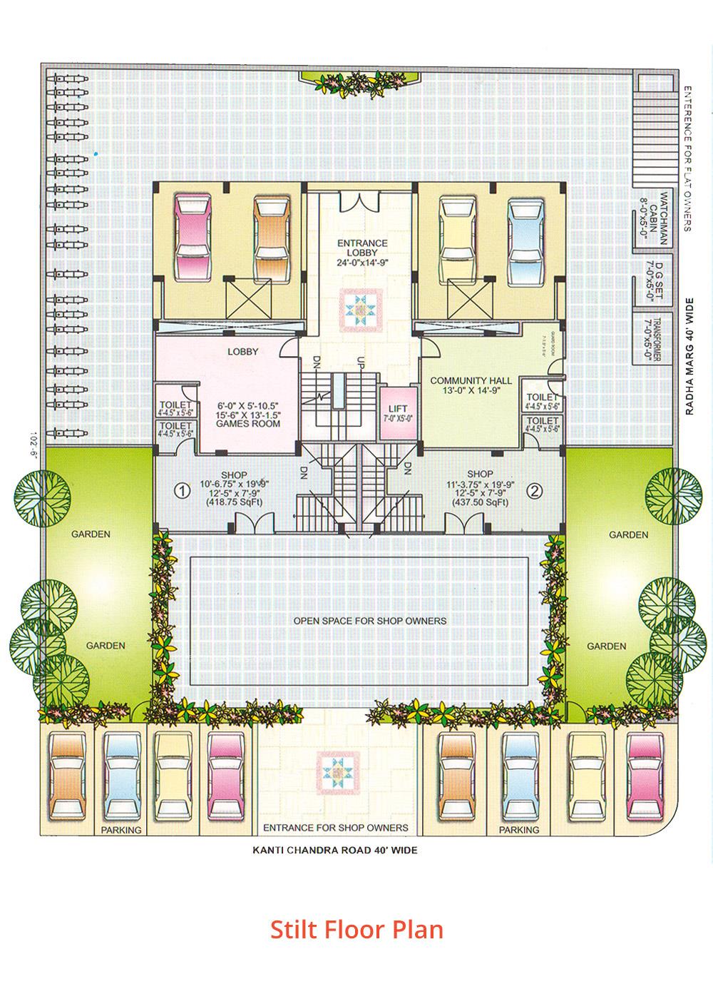 Kartar Shanti Villa Stilt Floor Plan