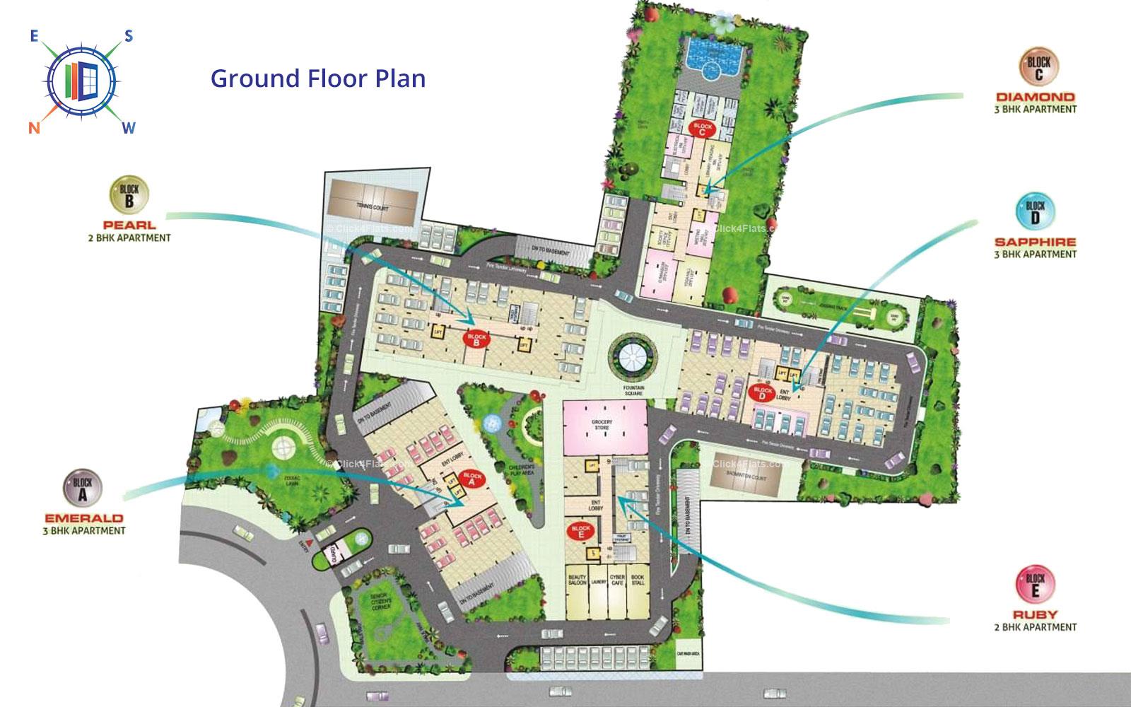 SDC Green Park Ground Floor Plan