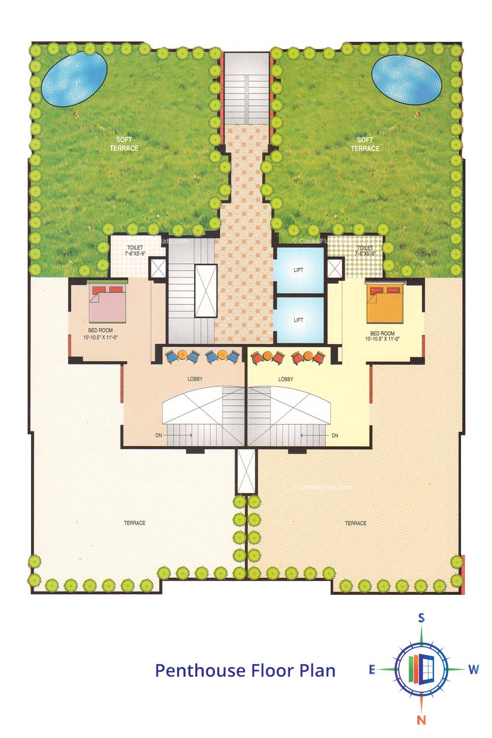 Jagmohan Golden Fortune penthouse Floor Plan