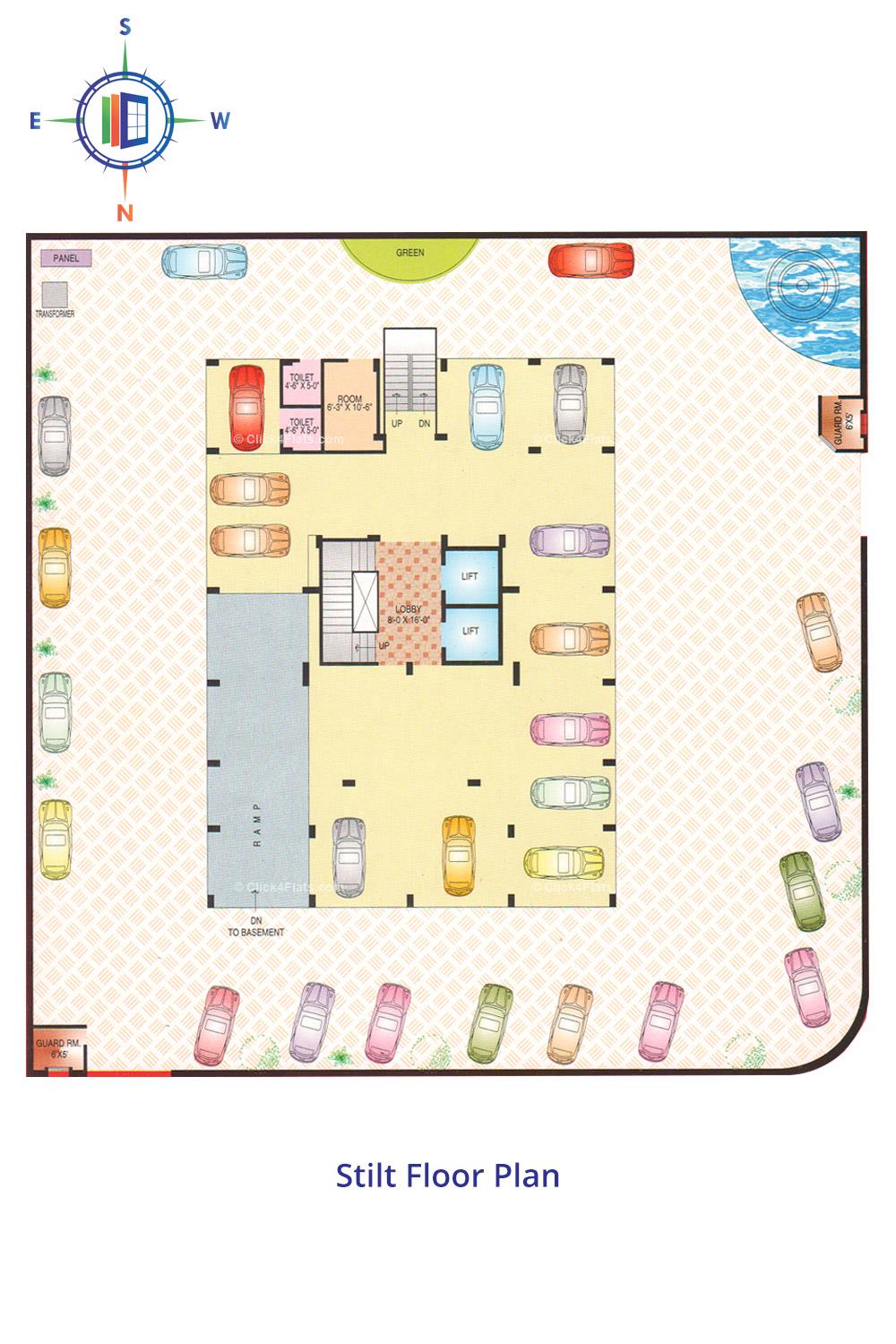 Jagmohan Golden Fortune Stilt Floor Plan