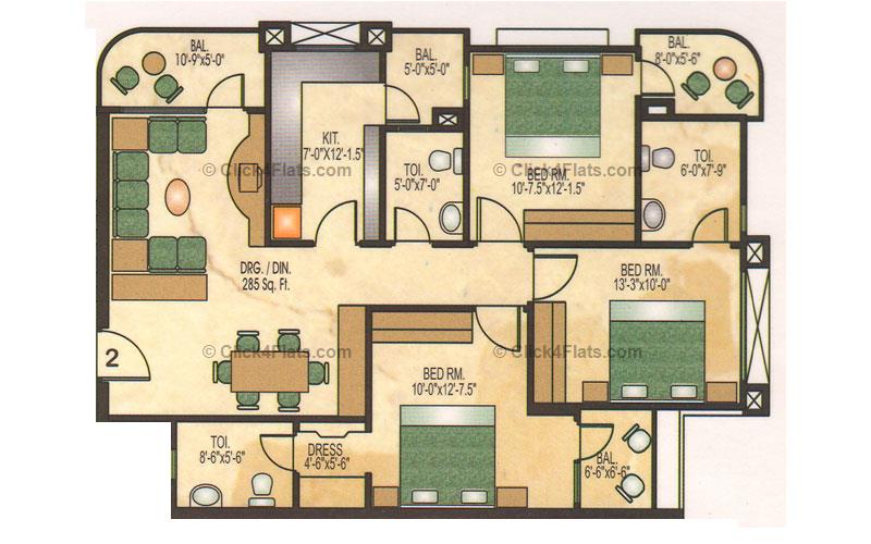 Raj Vilas 1 3 BHK 