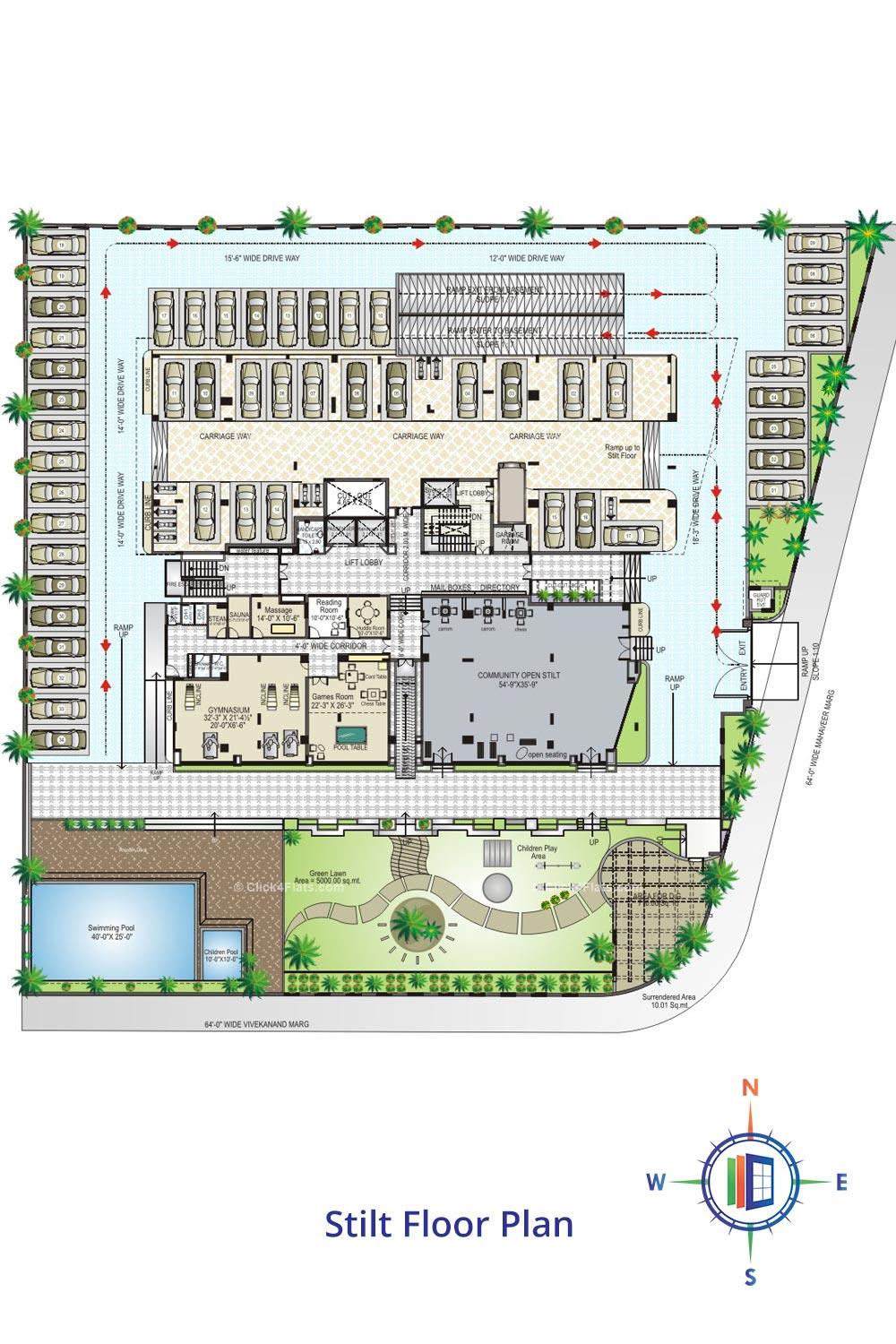 Akshat Trishala Stilt Floor Plan