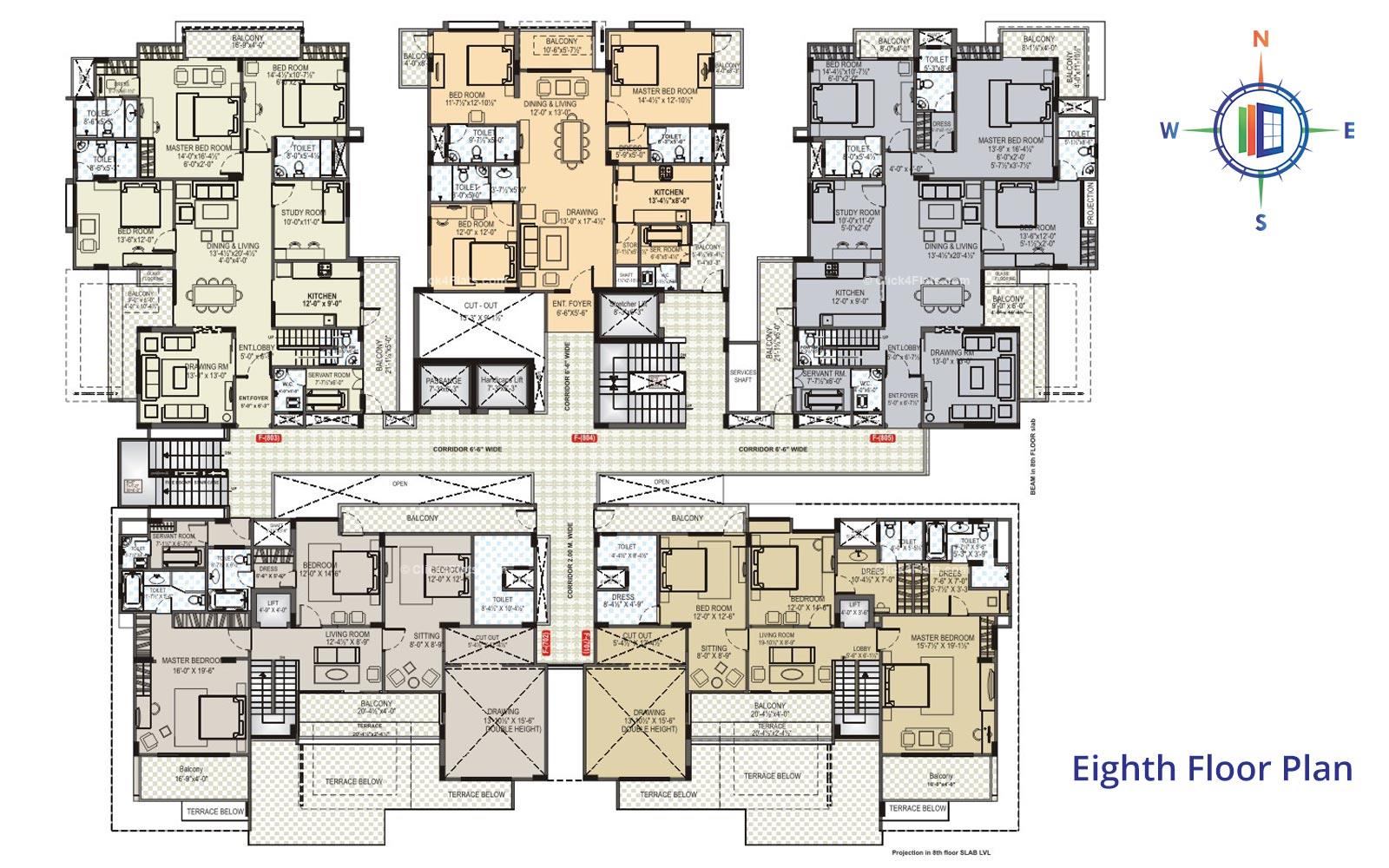 Akshat Trishala Eighth Floor Plan